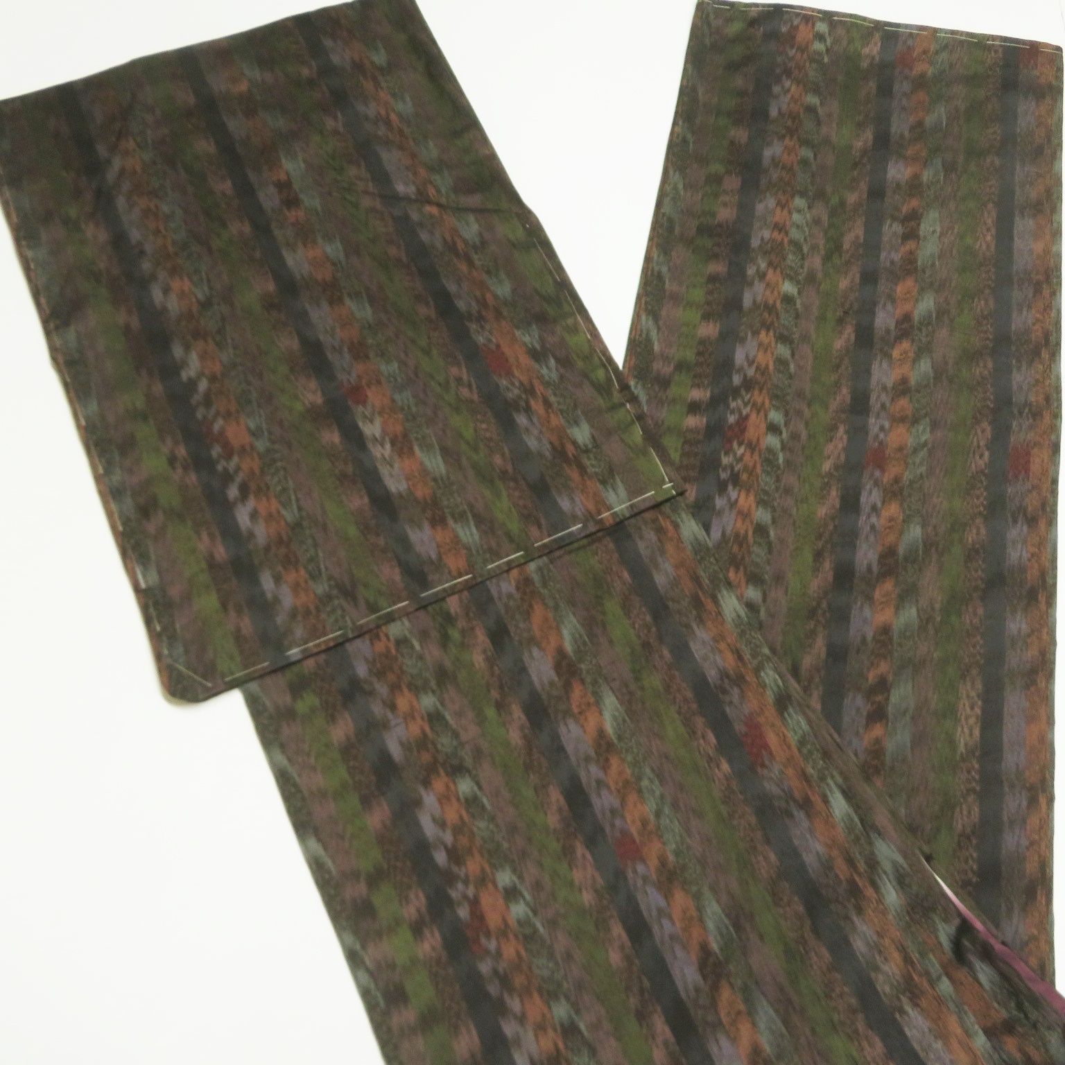 本場　久留米絣　久留米かすり　久留米夏かすり　手織　白　シミ、あく、ネップあり 本場 久留米絣 久留米かすり 久留米夏かすり 手織 白 シミ、あく