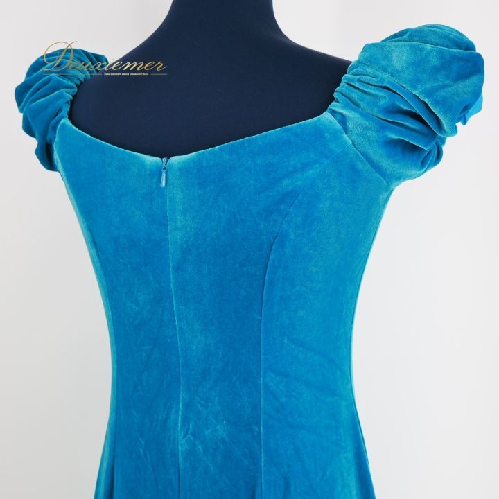 フラダンス 衣装 ワンピース ドレス ブルー系 u'ino! フラ ダンス