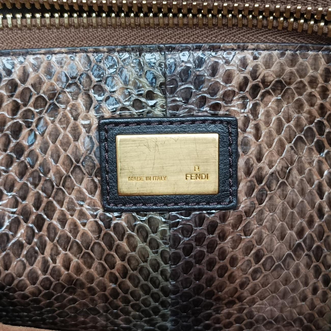 フェンディFendiピーカブーブラウンレザー8BN2262454-8BN226 BBO.119