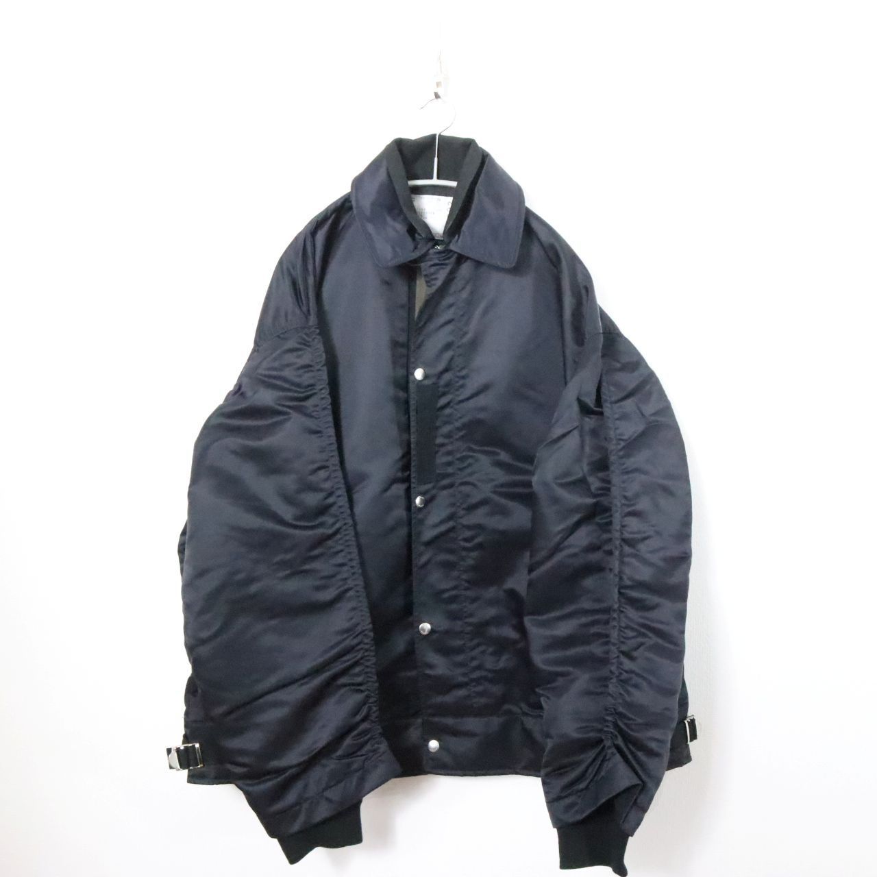 sacai 22SS Rug Jacquard Blouson メンズ ブルゾン サカイ ブルゾン ジップアップ ブラック Nylon twill mix