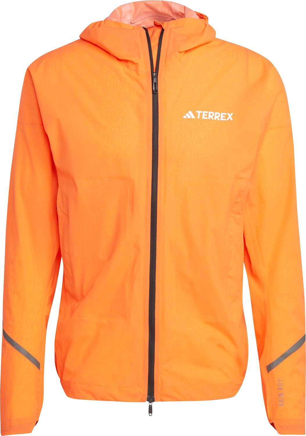 アディダス adidas アウトドア テレックス M TERREX XPERIOR ライトレイン ジャケット 服 ウケア メンズ 男性 防水 雨 梅雨 上着 ダブルジップ スリムフィット 風 HAU49 IP1420 セミインパクトオレン