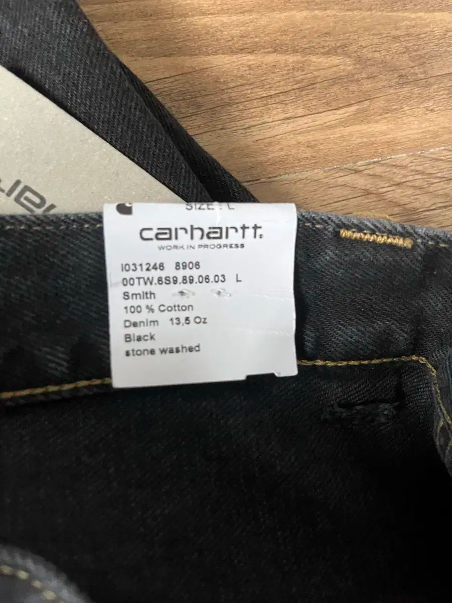 Carhartt カーハート ブレンドンパンツ L ブラックストーンウォッシュド ブラックデニム