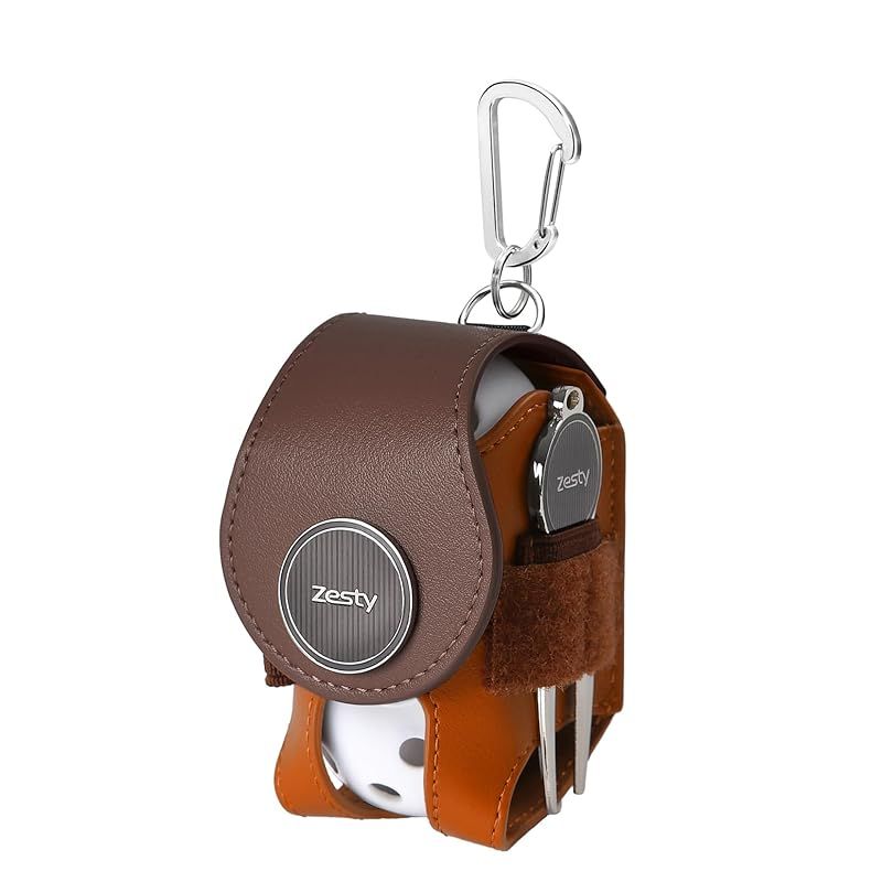 Zesty ゴルフボールケース 2 バイカラー ゴルフ ボールポーチ グリーン