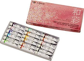 【-非常に良い】クサカベ 透明水彩絵具 和彩 18色セット 5ml(2号)