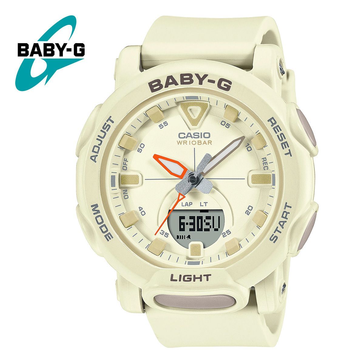 CASIO カシオ BABY-G ベビージー ベビーG BGA-310-7A ベージュ 女性 腕時計 レディース ウォッチ くすみカラー ニュアンスカラー アナログ デジタル キャンプ アウトドア マリンスポーツ 防水 軽量 babyg ギフト プレゼント