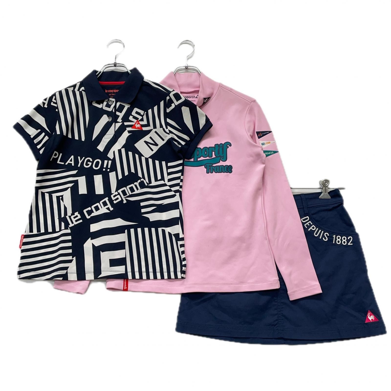 Malbon ゴルフ 上下セット レディース 夏用ポロ＆Aラインスカート美品 ⛳ Malbon ゴルフ 上下セット レディース 夏用ポロ＆Aライン