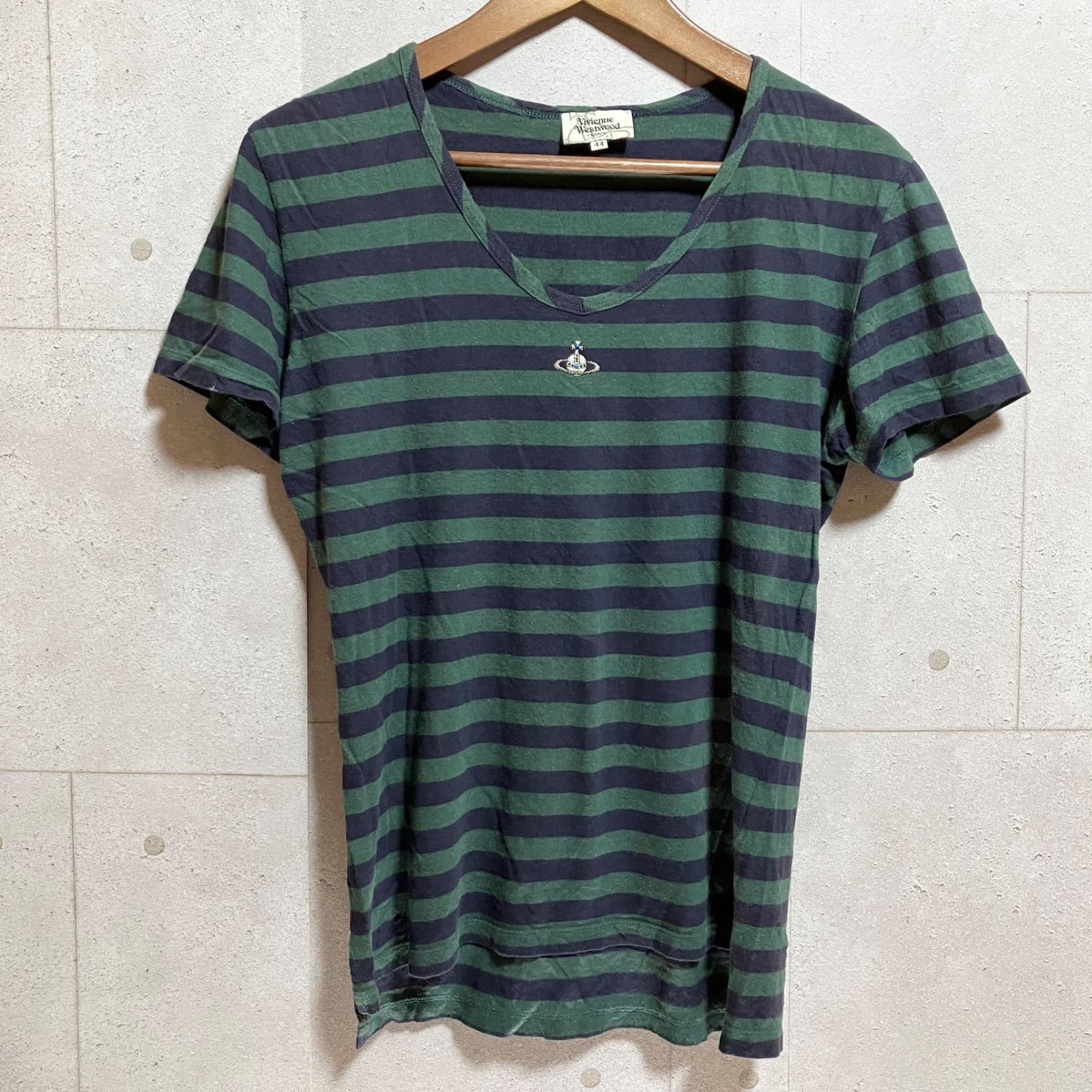Vivienne Westwood MAN ボーダー カットソー オーブ刺繍 Vivienne Westwood ヴィヴィアンウエストウッド ボーダー T