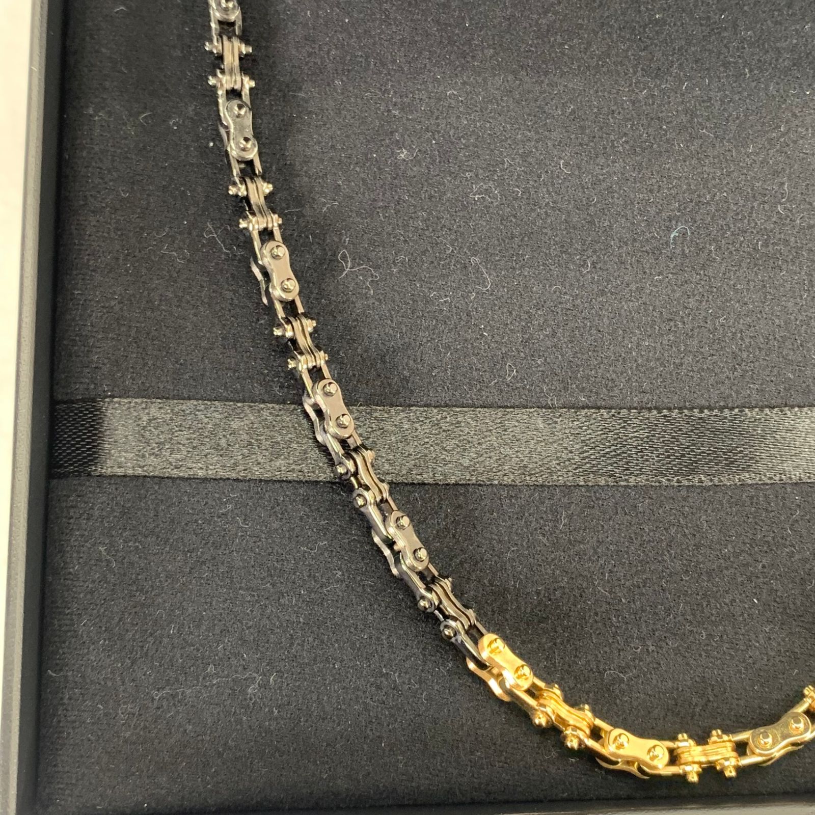 希少品! E-NO'S イーノス メンズ K18 デザイン チェーンネックレス