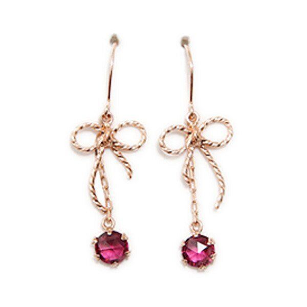 ルビー ペリドット ロードライト ガーネット ピンク ゴールド K14 ルビー ペリドット ロードライト ガーネット ピンク ゴールド K14