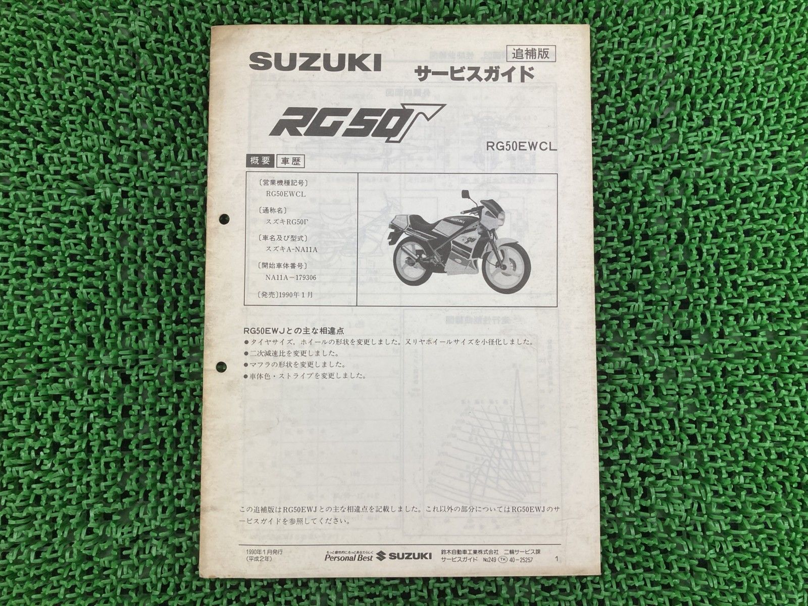 YAMAHA RZ 250⁄350 サービスマニュアルとパーツカタログ RZ250
