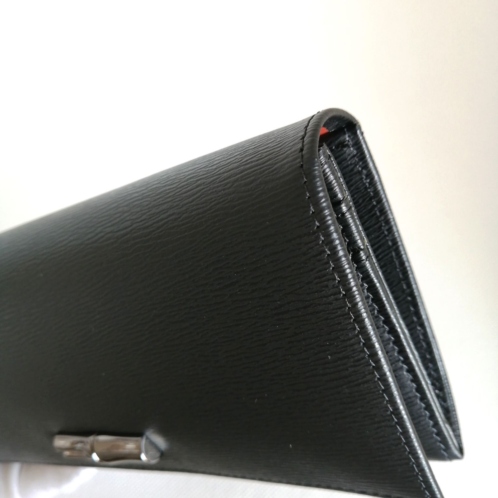 極美品 ロンシャン LONGCHAMP 長財布 レザー ブラック 【928】 - メルカリ