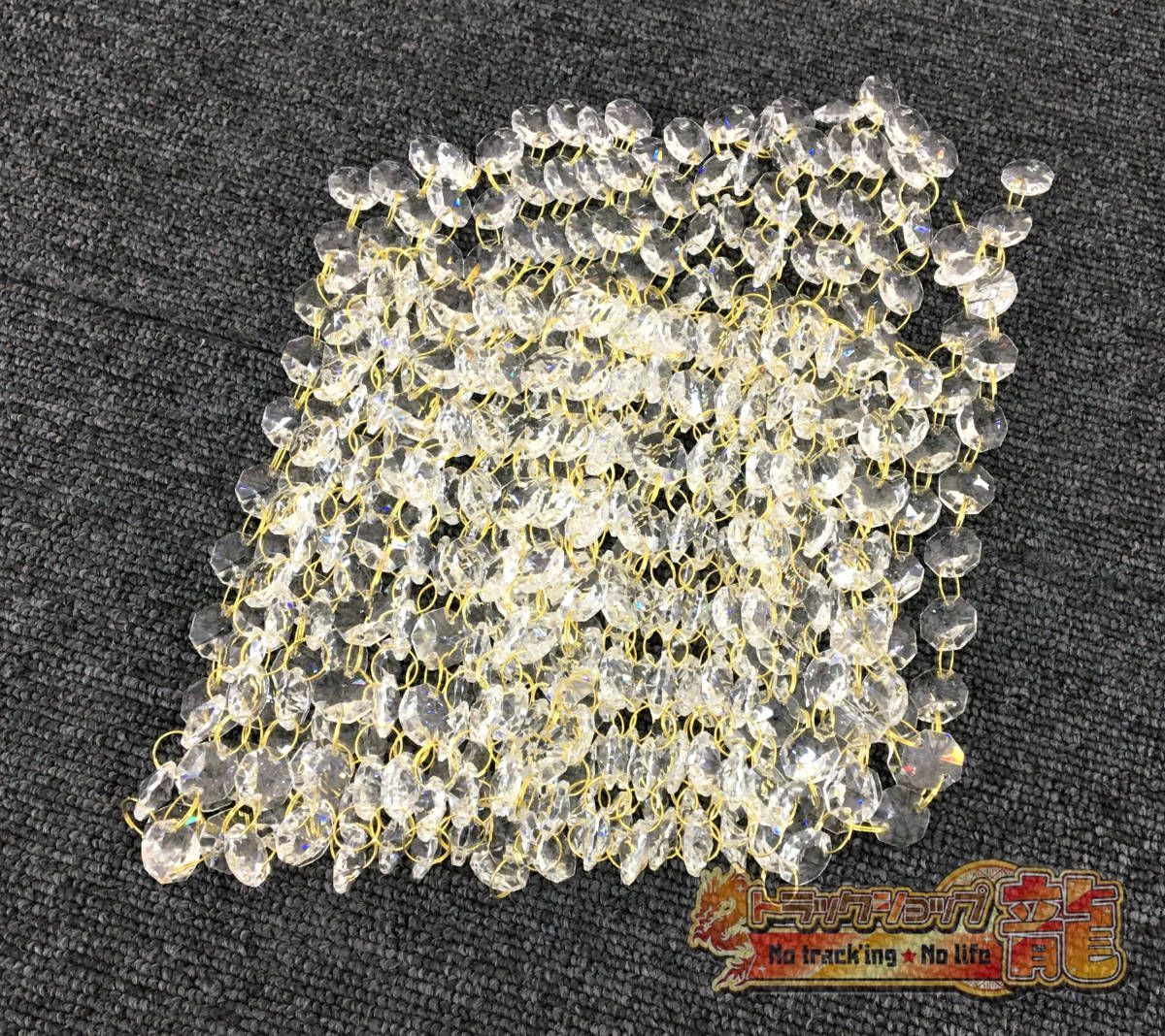 再入荷 新品 キラキラ シャンデリア 400個 補修ビーズ 透明 クリア 14 