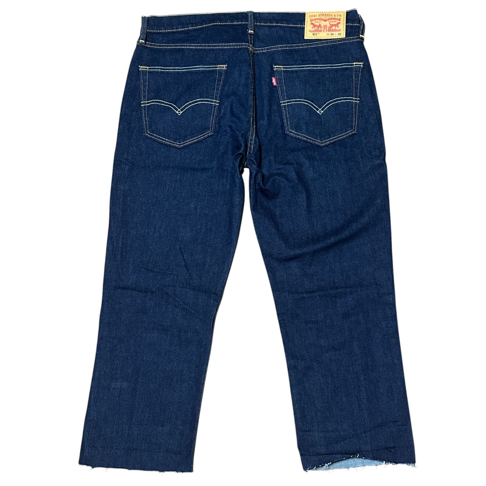LEVI'S 511 濃紺 クロップド スリムテーパードデニム ダーク