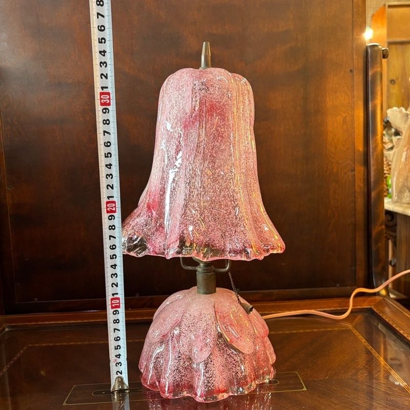 ヴィンテージ　スタンドライト　ガラス　花　ピンク 楽天市場】A003389照明スタンドライト テーブルランプ デスクライト姫