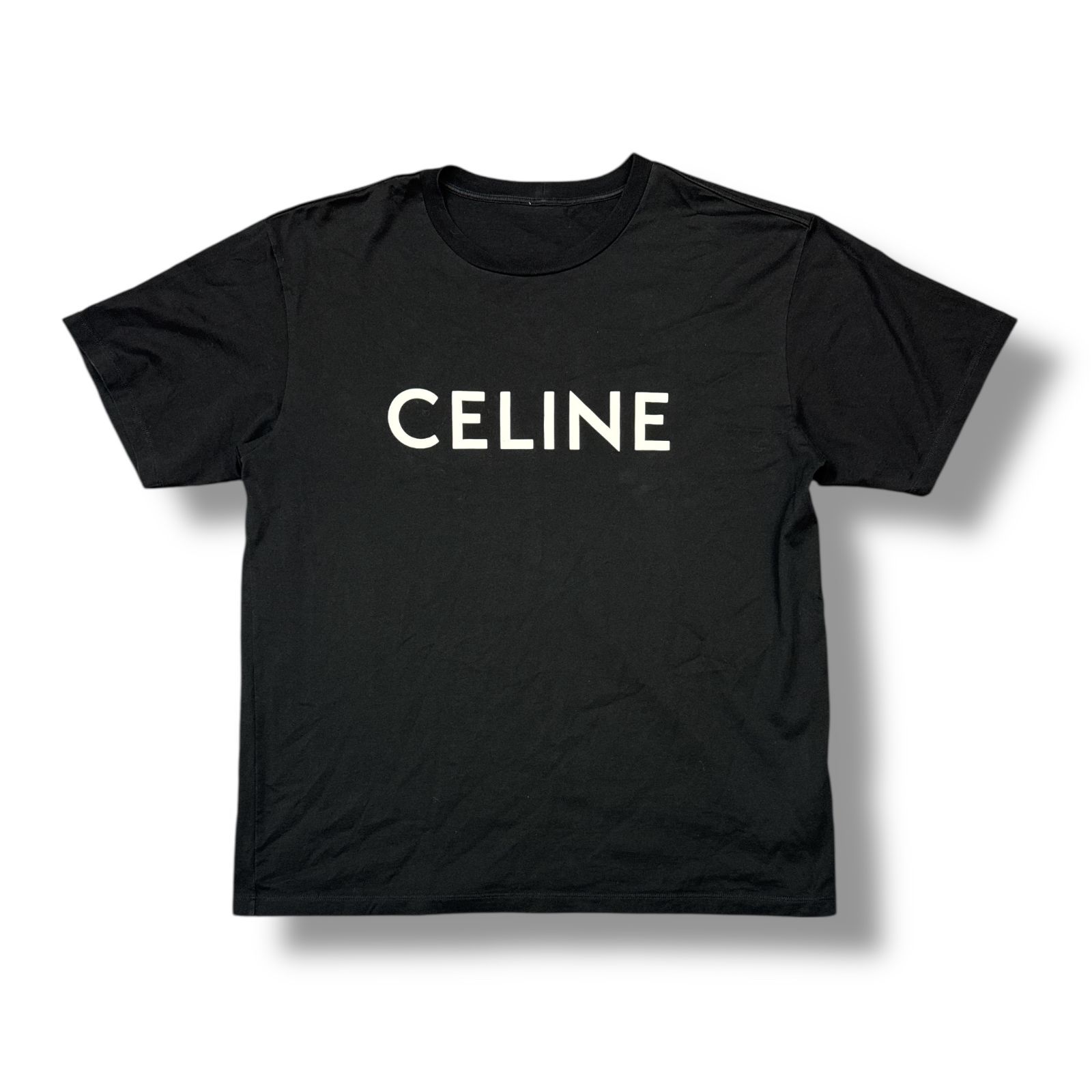 国内正規 参考上代80300円 CELINE ロゴTシャツ 半袖 カットソー