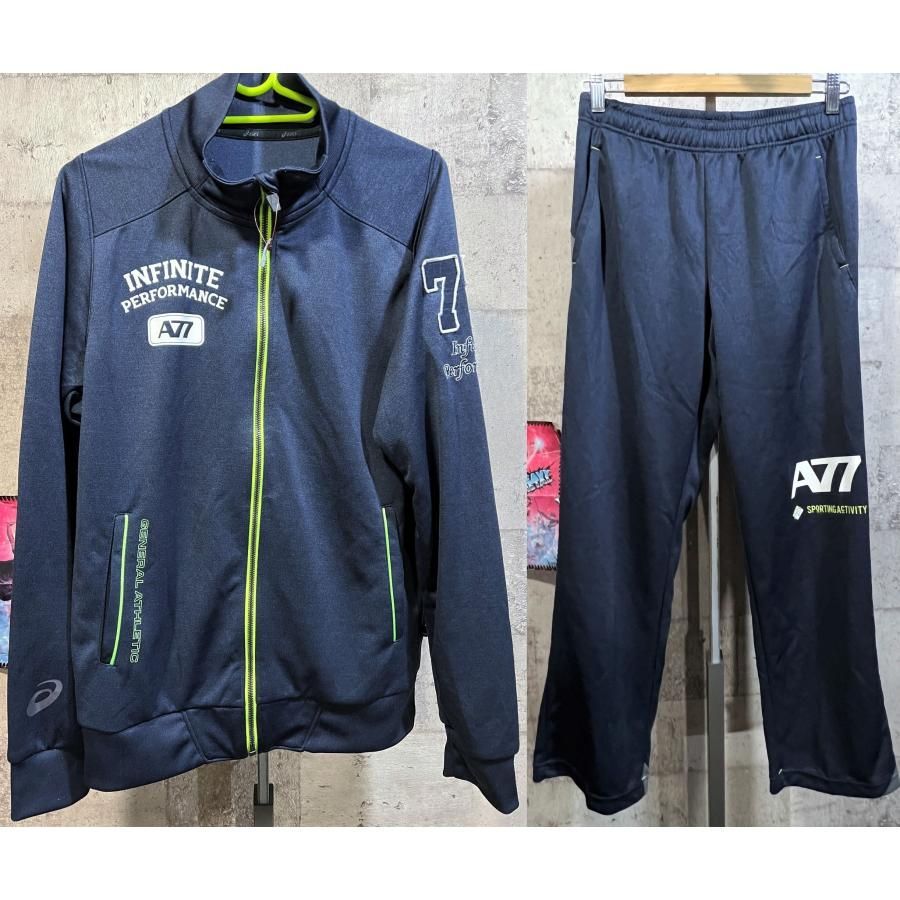 アシックス A77 ジャージ 上下セットアップ asics M メンズ