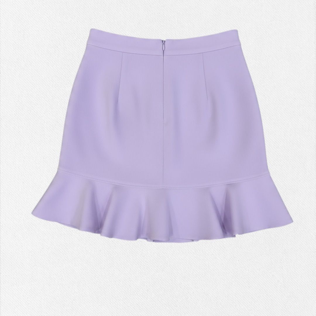 エリザベッタ ELISABETTA FRANCHI ミニスカート 38サイズ ラベンダー レディーススカート イタリア製