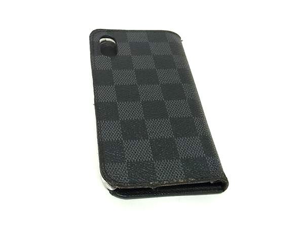 ルイヴィトンスマホケースX XS ダミエ グラフィット 手帳型 イニシャル 楽天市場】LOUIS VUITTON ルイ ヴィトン ダミエグラフィット