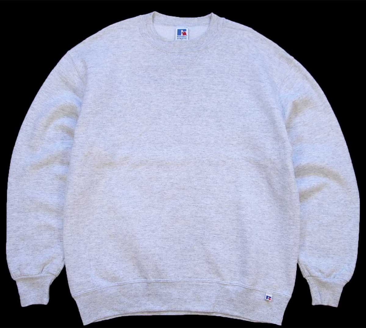90s アメリカ製 ラッセル パーカー RUSSELL グレー スウェット RUSSELL グレー スウェット 90s 90s USA製 RUSSELLラッセル 無地 前V