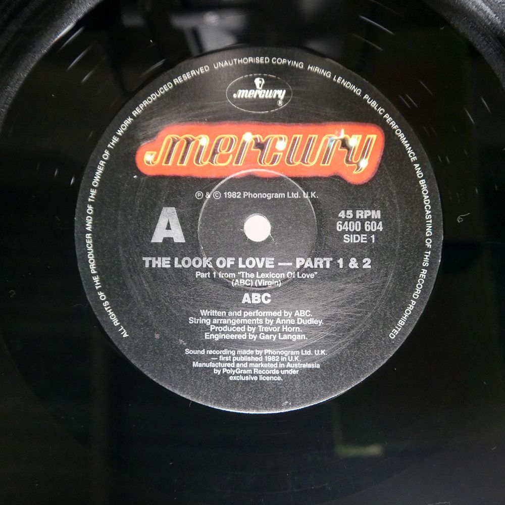 オーストラリア盤 ABC/LOOK OF LOVE (PARTS ONE, TWO, THREE