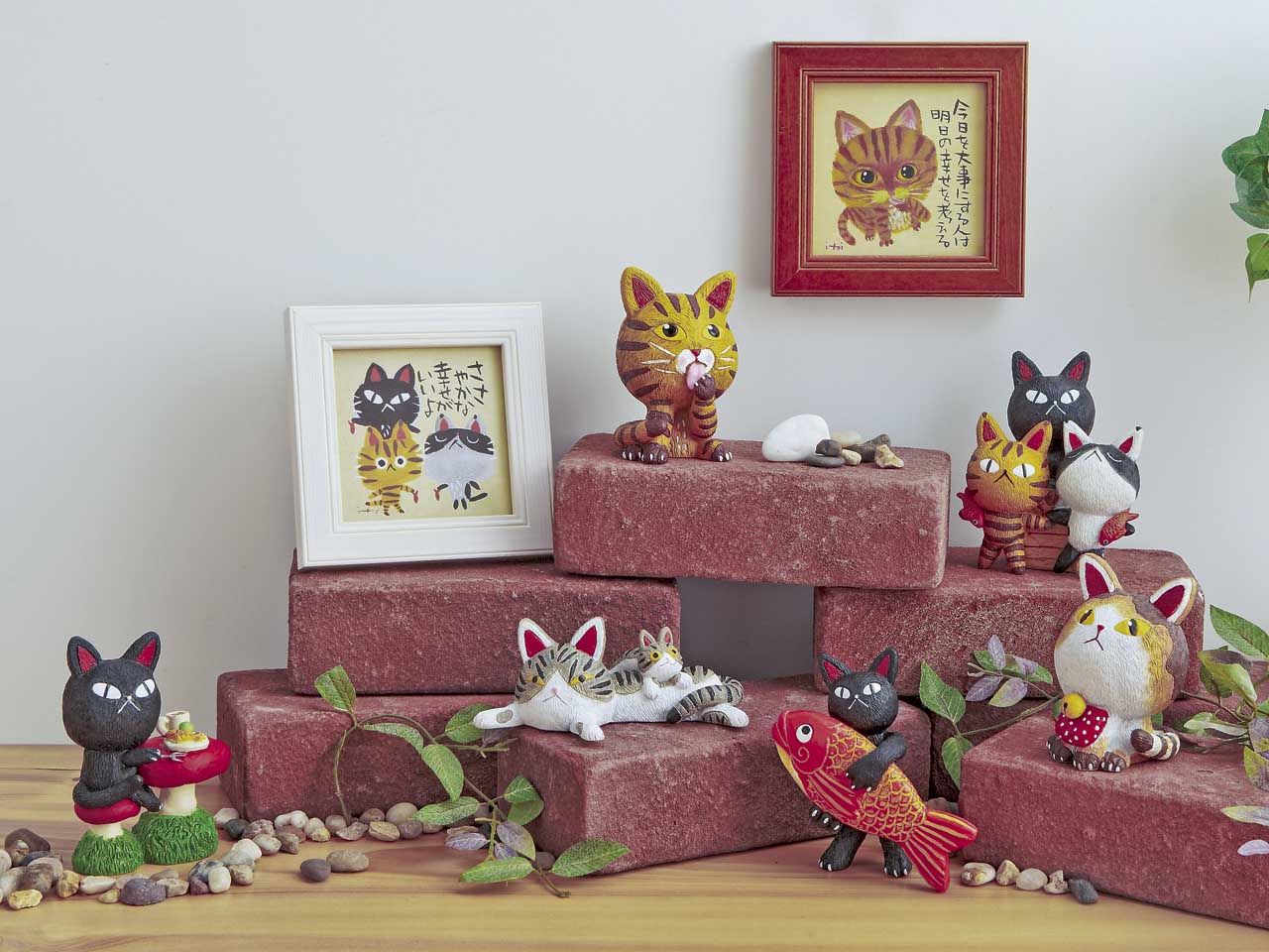 絵画 糸井忠晴 ミニアート「ダック」 ゆうパケット かわいい 猫 動物画