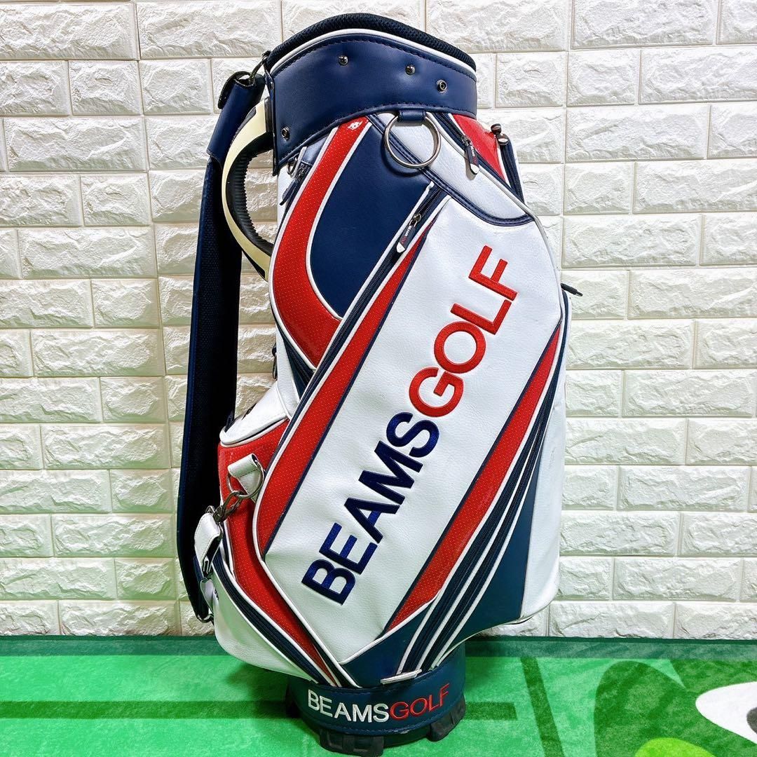 ビームス ゴルフ トリコロールカラー　キャディーバック 9インチ ビームス ゴルフ トリコロールカラー キャディーバック 9インチ