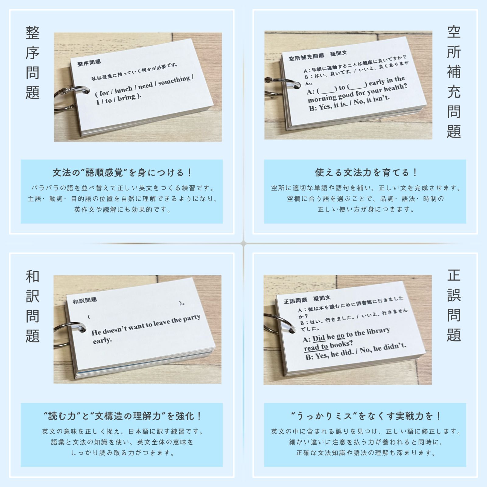 【全学年フルパッケージ】単元別英文法カード　中学生　テスト　復習　予習　参考書 全学年フルパッケージ】単元別英文法カード 中学生 テスト 復習 予習