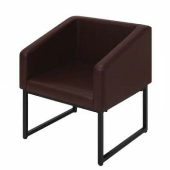 高田ベッド製作所 カットチェアー 一人掛けチェアー 茶 塗装色 チョコレート TB-837