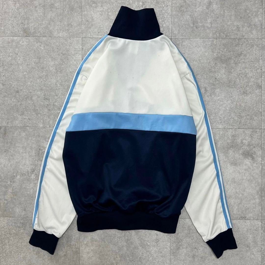 80s アディダス トラックジャケット ヨーロッパ製 青 ジャージ