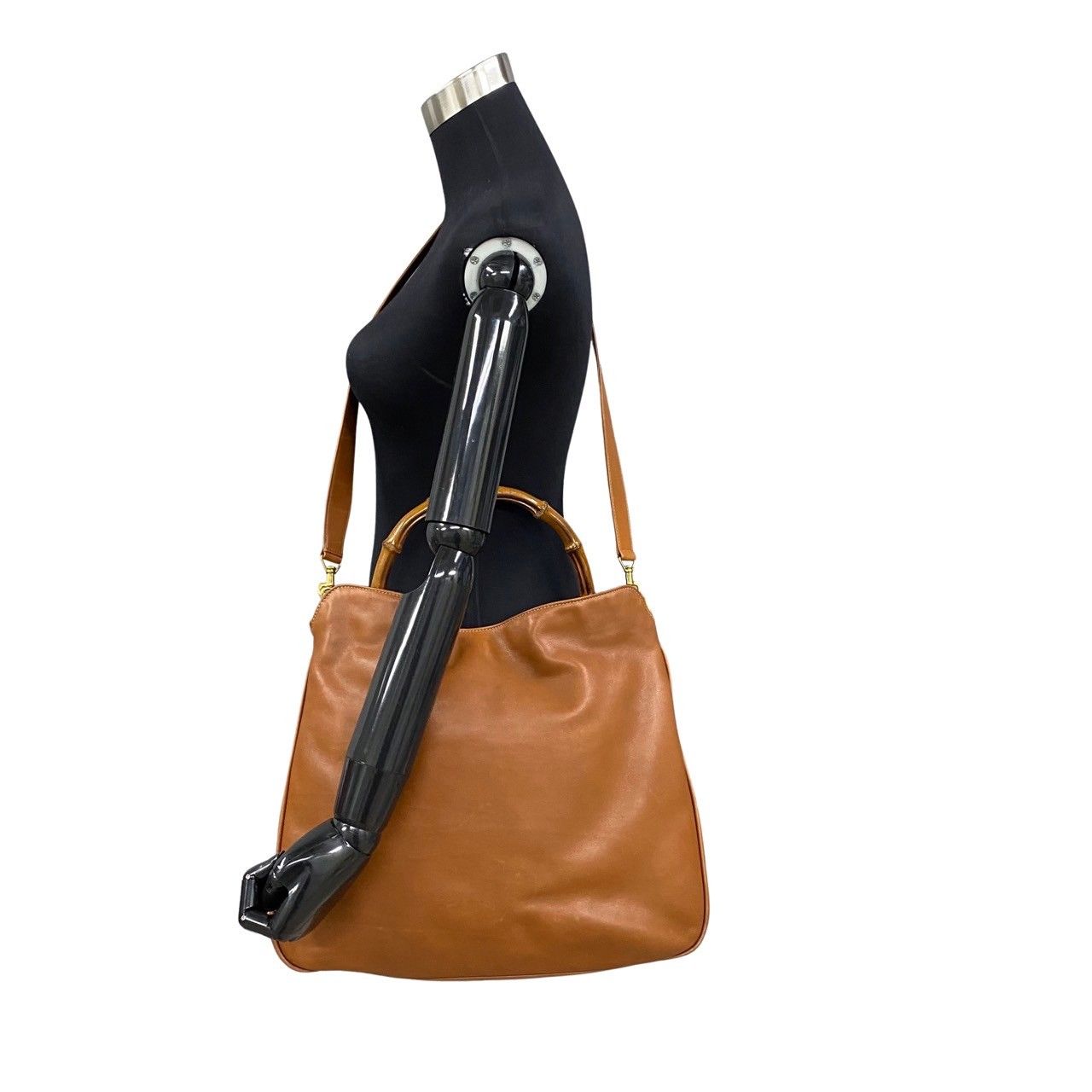 美品 GUCCI オールドグッチ バンブー ハンドバッグ レザー ブラウン GUCCI グッチ バンブー リュックサック リュック オールドグッチ