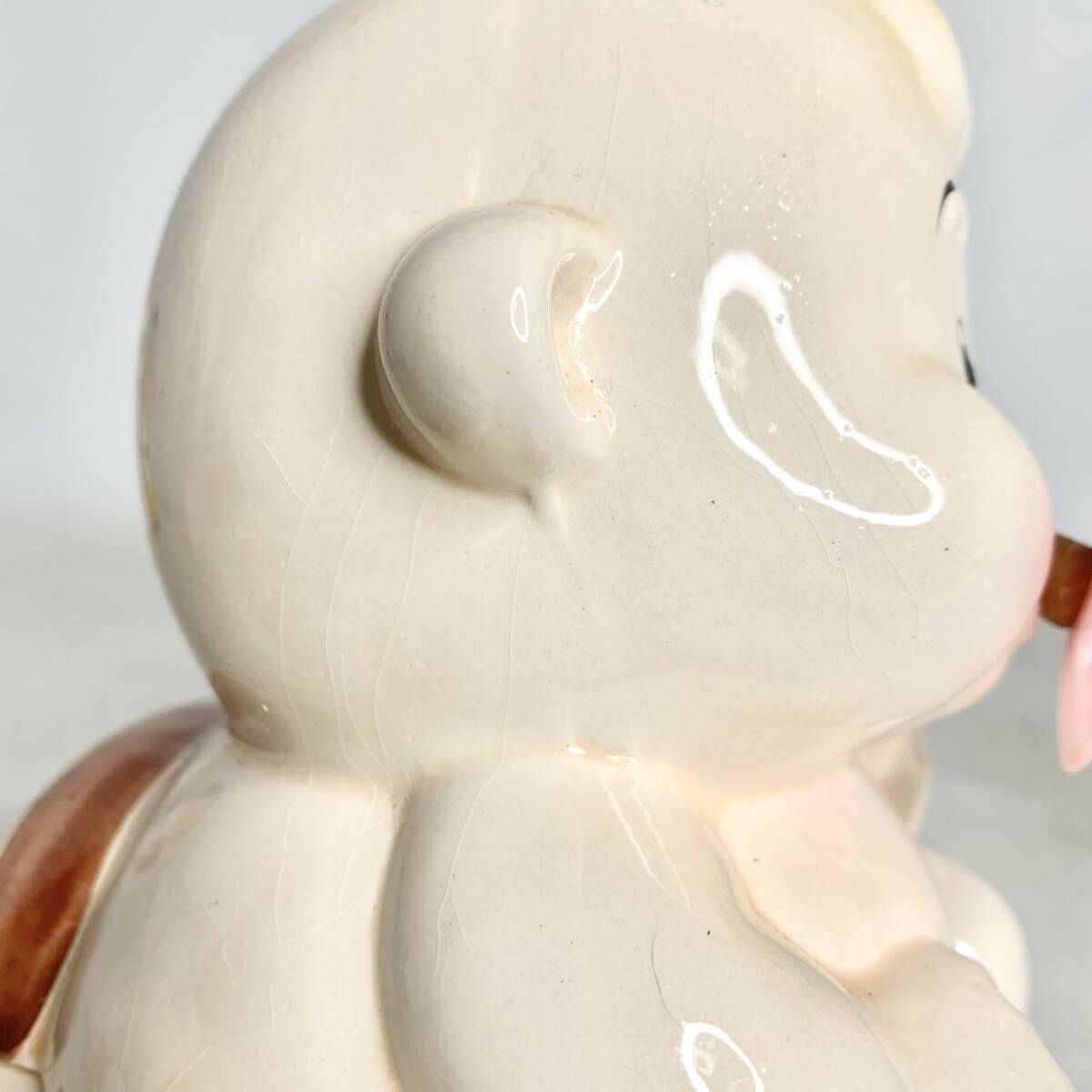 昭和レトロ 赤ちゃん おしゃぶり 天使 陶器 小物入れ 置物 トイレ 