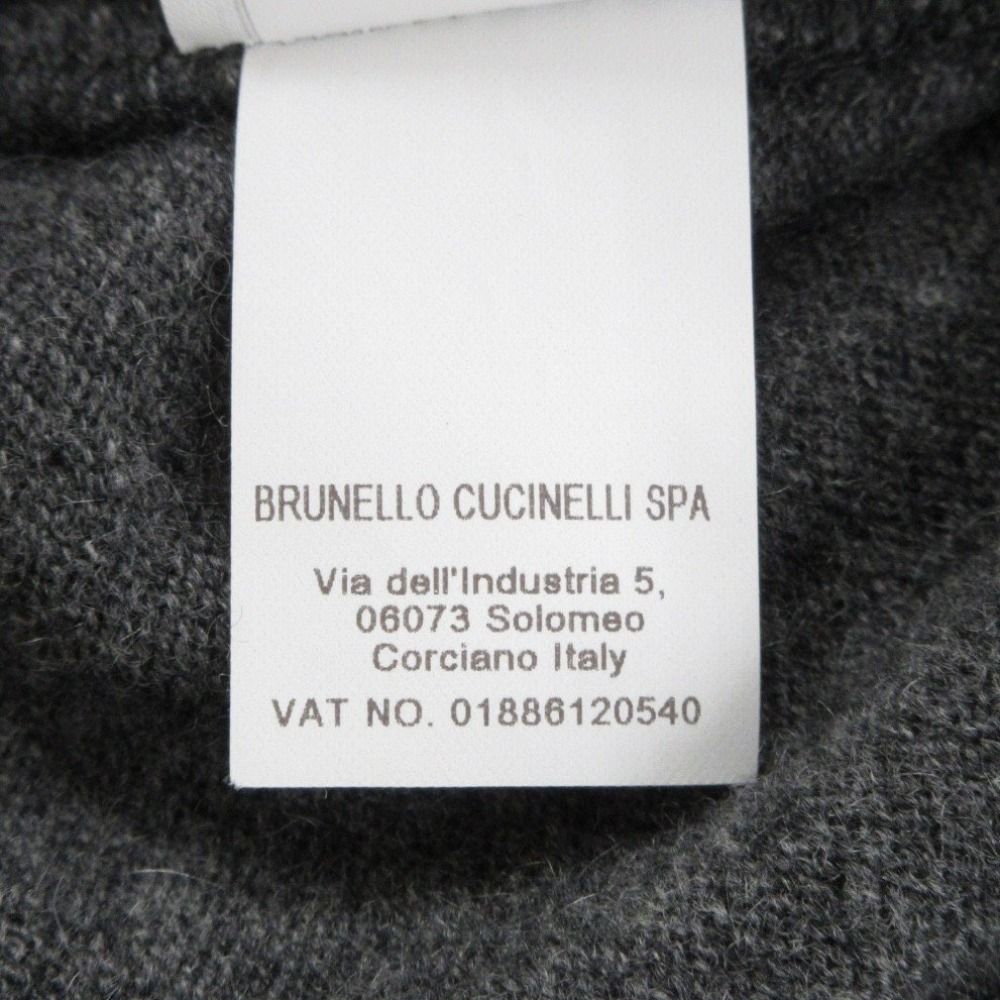 BRUNELLO CUCINELLI - 美品 Brunello Cucinelli ブルネロクチネリ アンサンブルニット 七分袖 カシミヤ100％セーター×フレアワンピース S/XS グレー レディース 古着 中古 USED 美品 Brunello Cucinelli ブルネロクチネリ アンサンブルニット