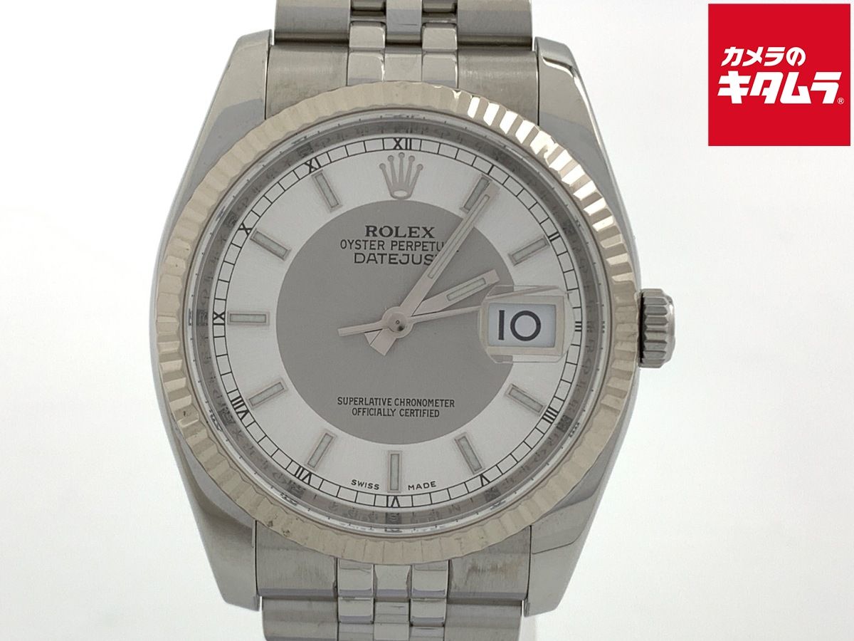 ロレックス ROLEX デイトジャスト ダイヤ付 Ref.116234G M番 OH済 自動巻 メンズ 腕時計 mo 【中古】 ロレックス - オイスター パーペチュアル デイトジャスト | ROLEX