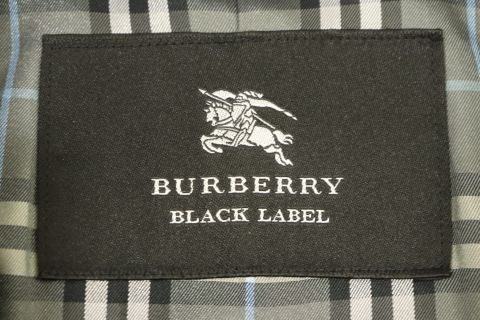 中古】 BURBERRY BLACK LABEL メンズステンカラーコート L ステン