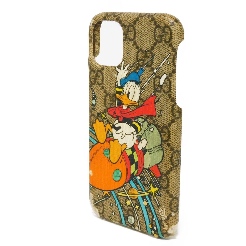 グッチ ドナルドダック iPhone 11 ケース ベージュ マルチカラー 
