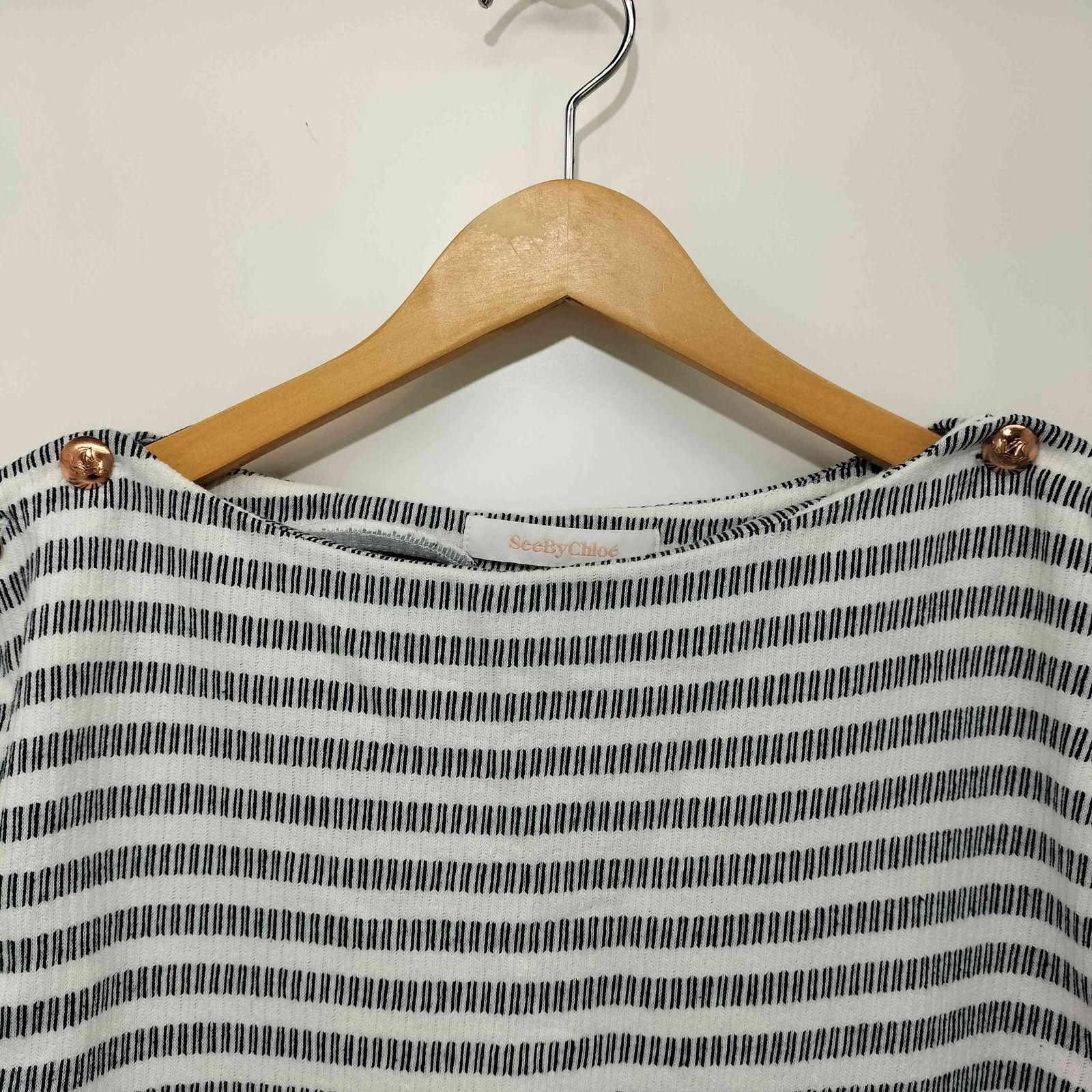 シーバイクロエ SEE BY CHLOE ボーダー ボートネック S/S