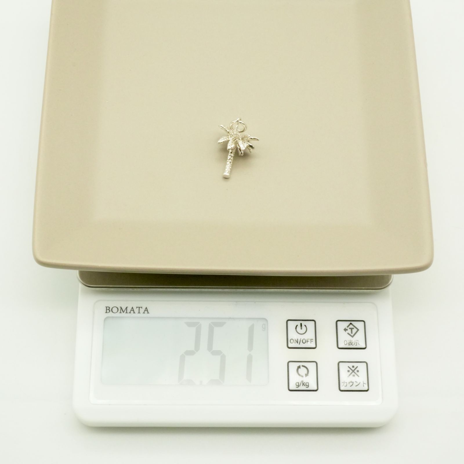 極美品 ティファニー パームツリー ペンダントトップ ヤシの木/24-4224  