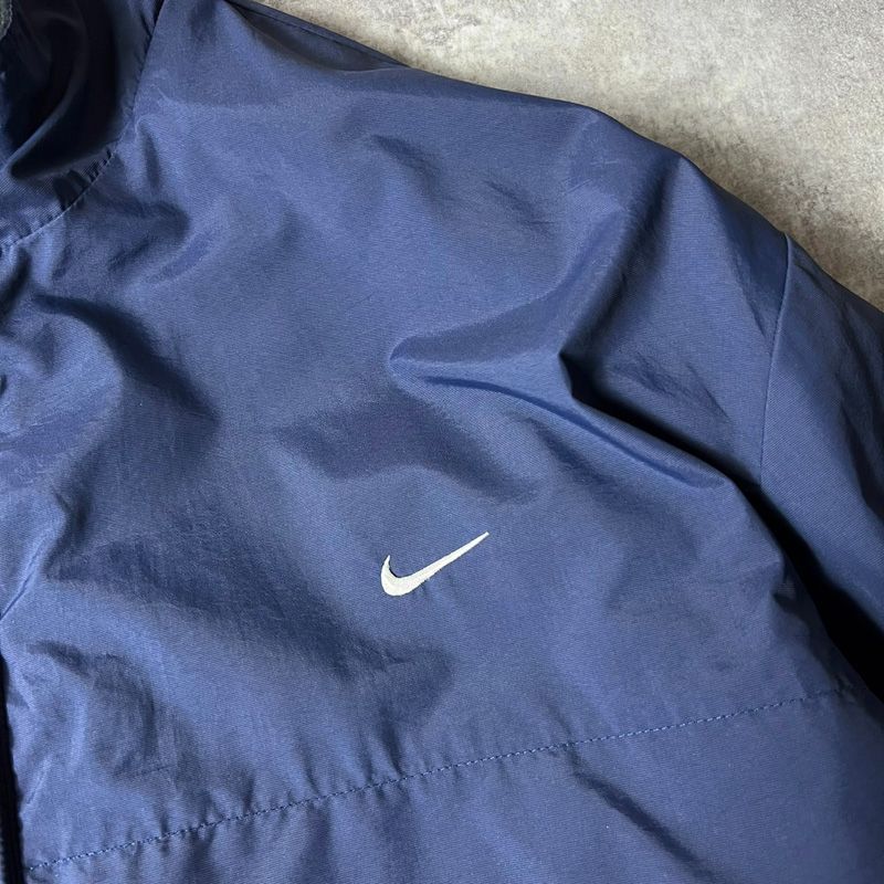 00s NIKE フリース ライナー フルジップ ナイロン ジャケット XL / Y2K