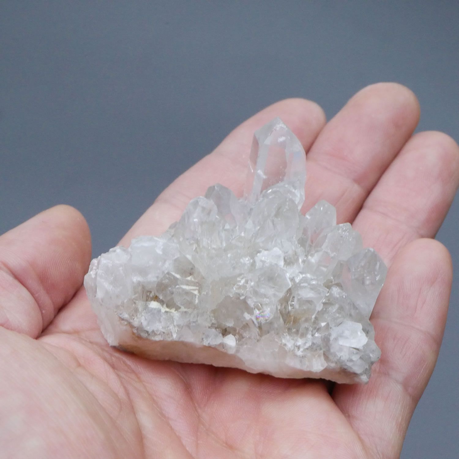 菊花水晶 クラスター 超美品！ 499 四川省産 菊花水晶 クラスター 1点物 約35g 天然石・置き物 空間