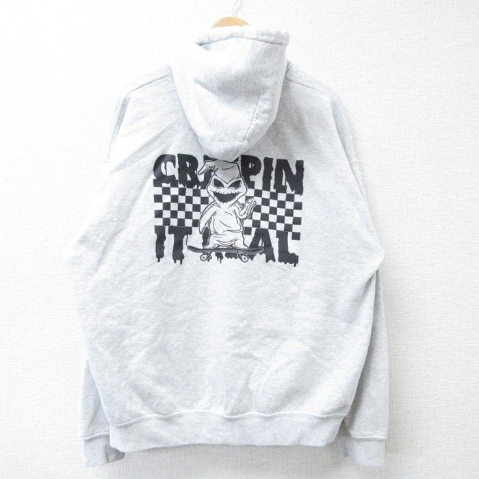 XL/古着 長袖 スウェット パーカー メンズ ウギーブギー グレー 霜降り 25feb08 中古 スエット トレーナー トップス