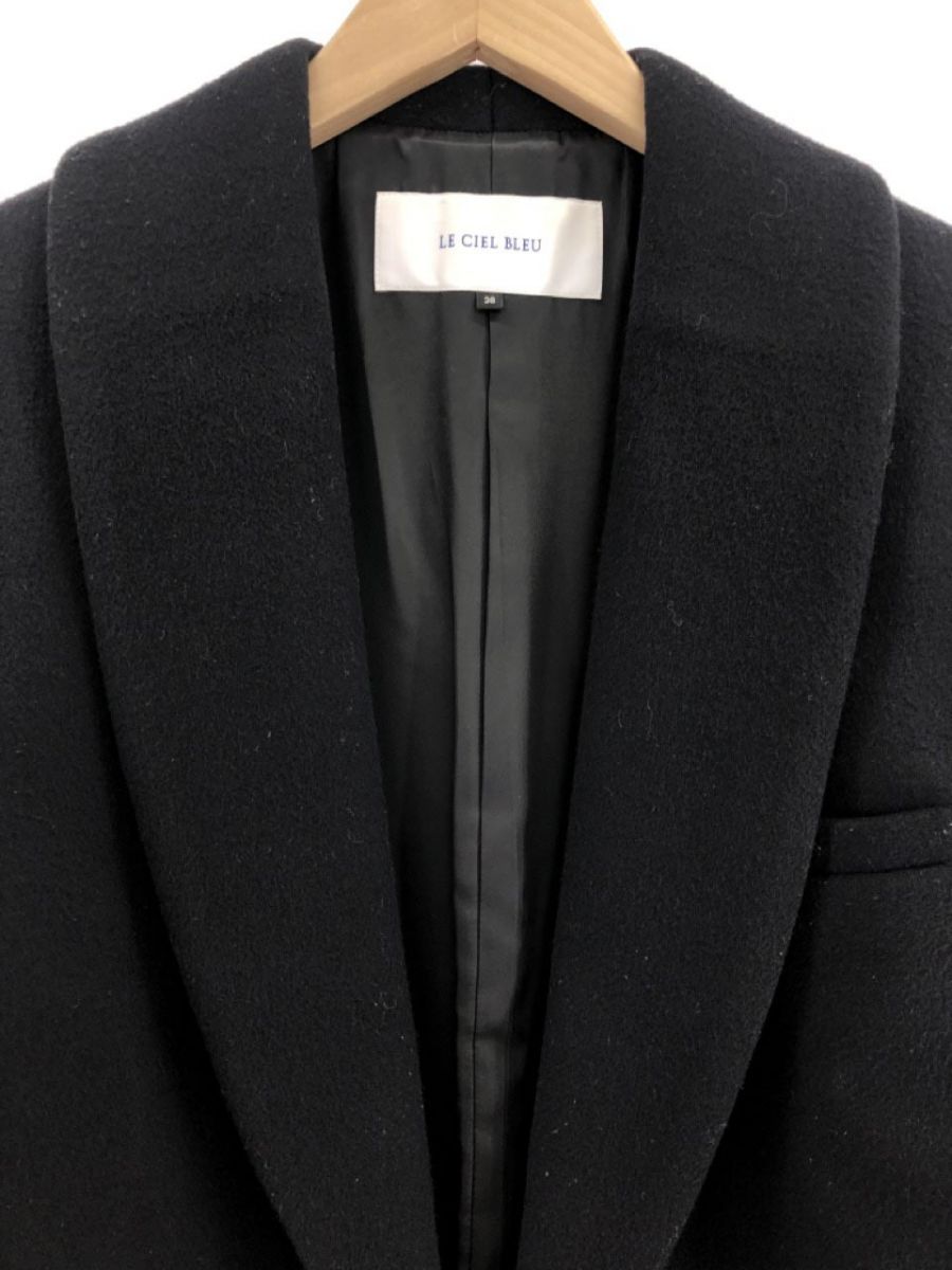 LE CIEL BLUEベージュチェスターウールコート LE CIEL BLEU（ルシェルブルー）の「Hooded Over Coat（その他
