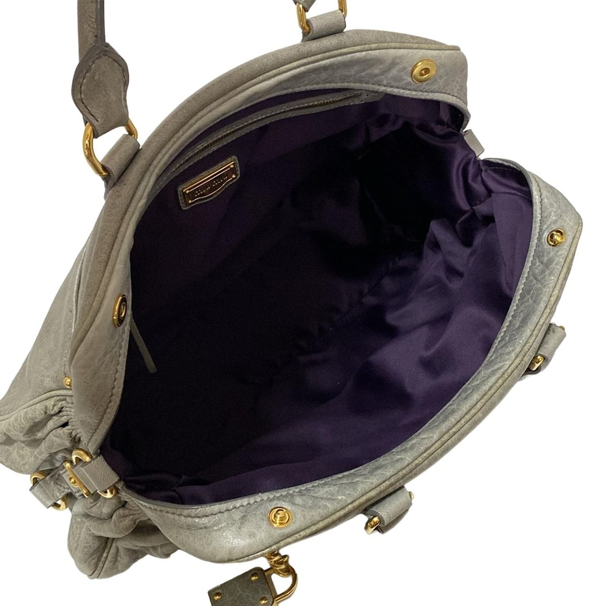 miumiu(ミュウミュウ) ハンドバッグ - RN0539 ライトカーキ