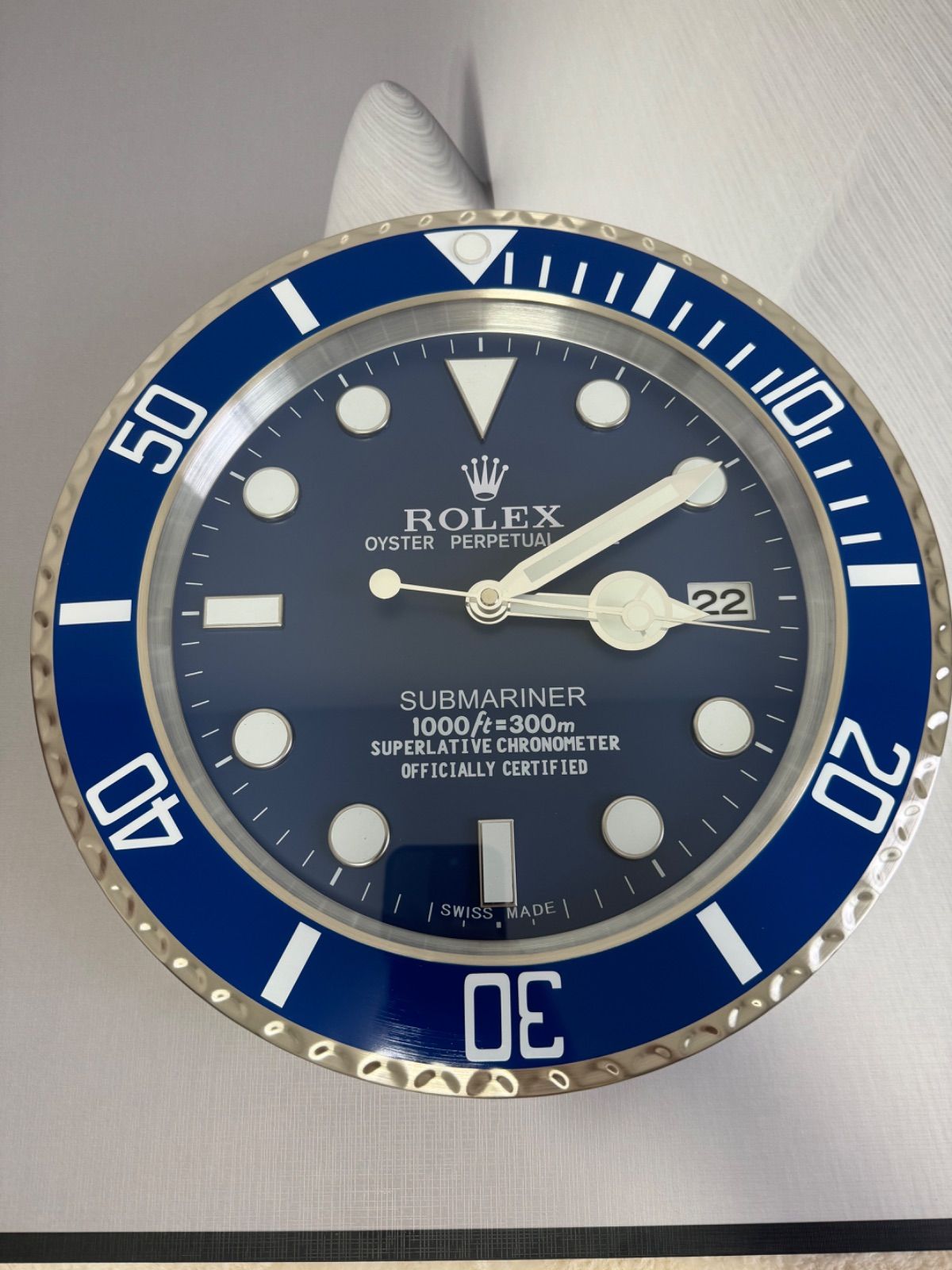 ✨本日限定価格✨ロレックス ROLEX 掛け時計 サブマリーナ ブルー ...