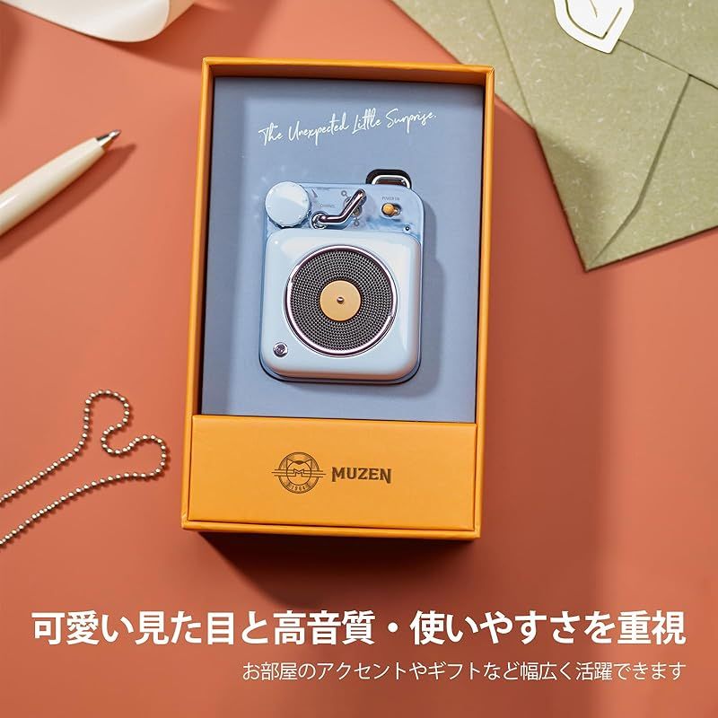 新着商品】MUZEN Button スピーカー bluetooth ミニサイズ/ワイヤレス