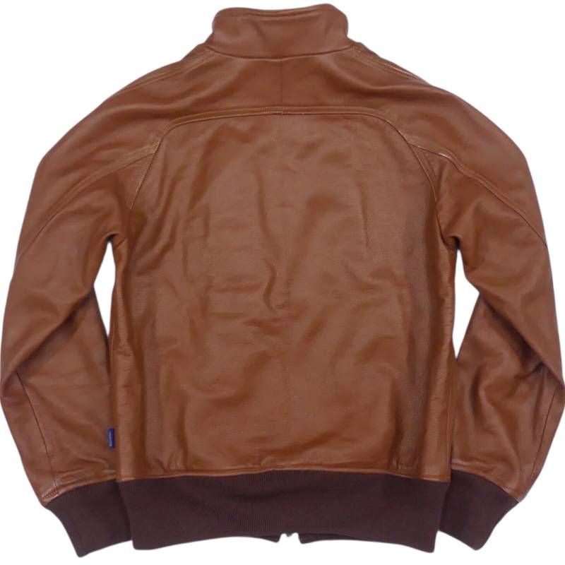 R.NEWBOLD アールニューボールド ライダースジャケット L 本革 シングル メンズ レザージャケット 茶 バイク ブルゾン スカル 髑髏 ドクロ レザーライダースジャケット_サイズL一覧 SEULB屋着古 NR4637