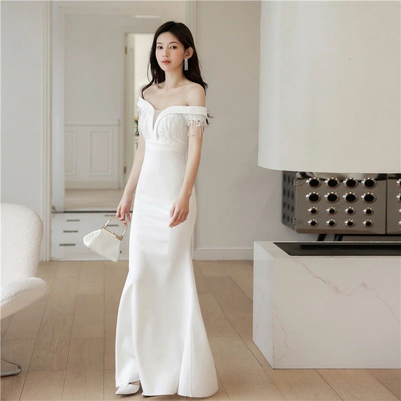 マーメイドドレス パーティードレス ロングドレス 結婚式 二次会 衣装 舞台 披露宴 演奏会 発表会 ピアノ 大きいサイズ イベント用 キャバドレス 上品 新作 ウェディングドレス ウエディングドレス カラードレス マーメイド