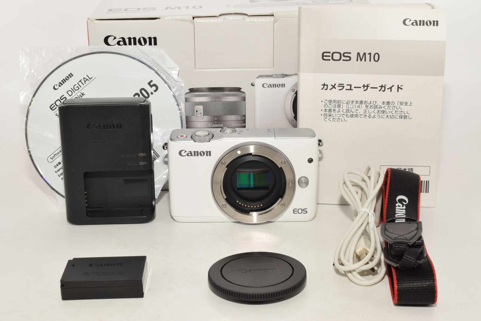 Canon EOS M10 ボディ WH レンズ3点セット Canon EOS M10 W