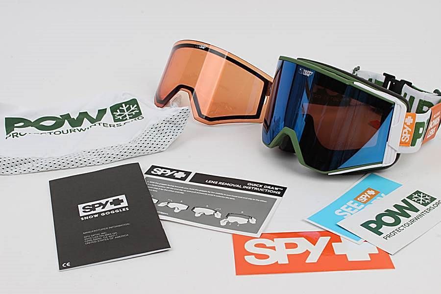 SPY+ ACE スノーボード ゴーグル SPY ACE POW オリーブ色フレーム ブラウン系レンズ スノーゴーグル