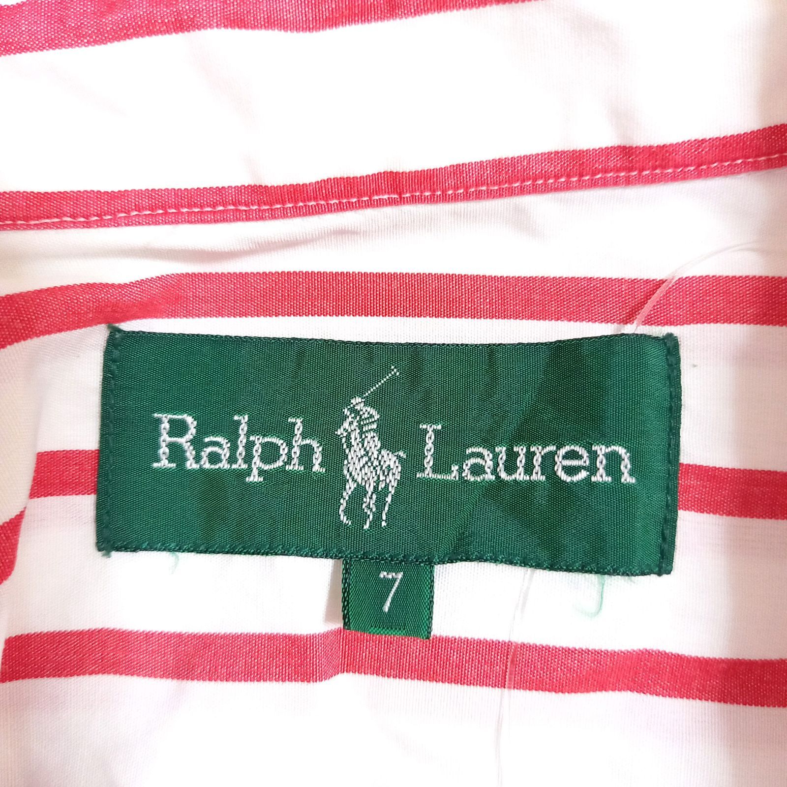 Z291 Ralph Lauren ラルフローレン ストライプ シャツ キッズ サイズ7