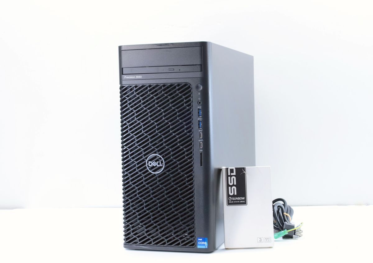 平日 します GeForce RTX 3070 第12世代 DELL Precision 3660 Tower Corei7-12700 メモリ64GB 爆速 SSD2TB HDD1T nVidia GeForce RTX 3070 デスクトップパソコン